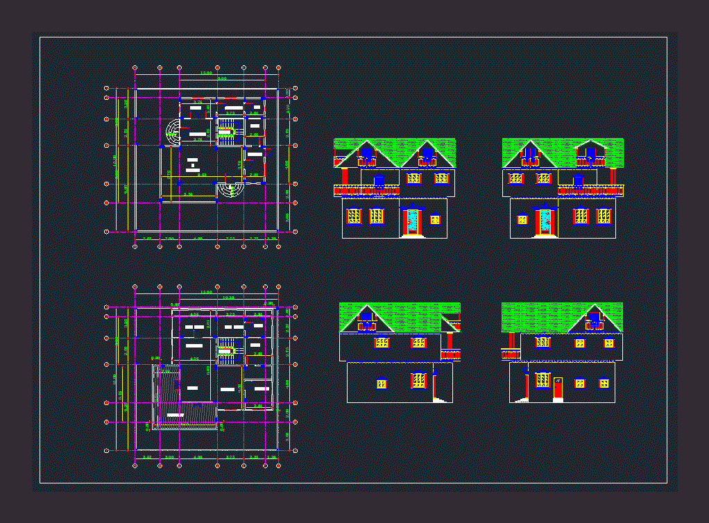 Villa DWG Block for AutoCAD • Designs CAD