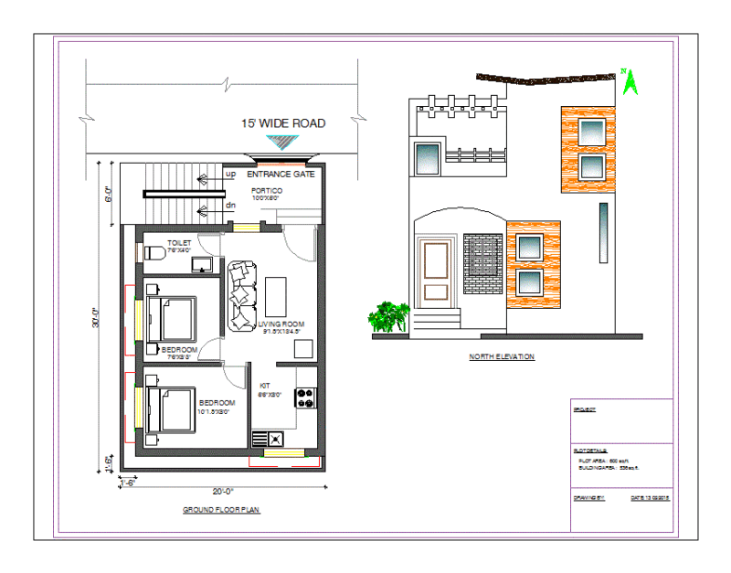 Villa DWG Block for AutoCAD