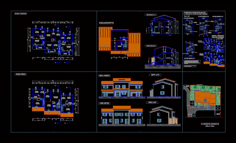 Villa DWG Detail for AutoCAD