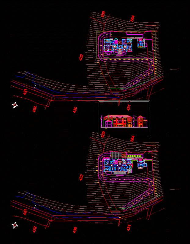 Villa DWG Plan for AutoCAD