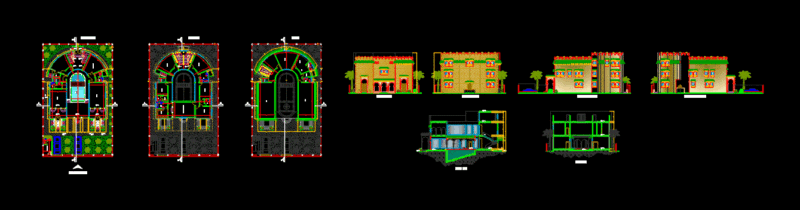 Villa DWG Section for AutoCAD