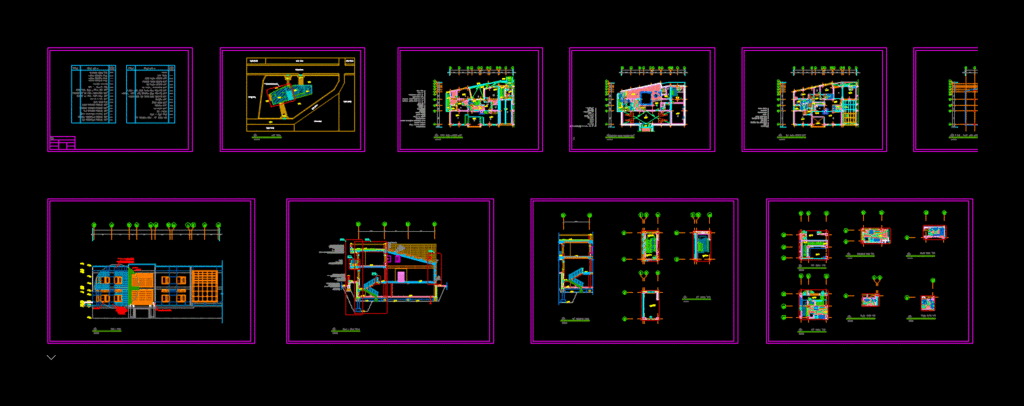 Villa DWG Section for AutoCAD