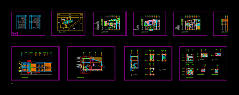 Villa DWG Section for AutoCAD