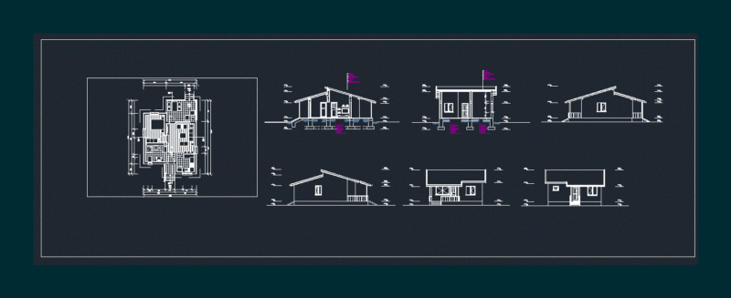 Villa DWG Section for AutoCAD
