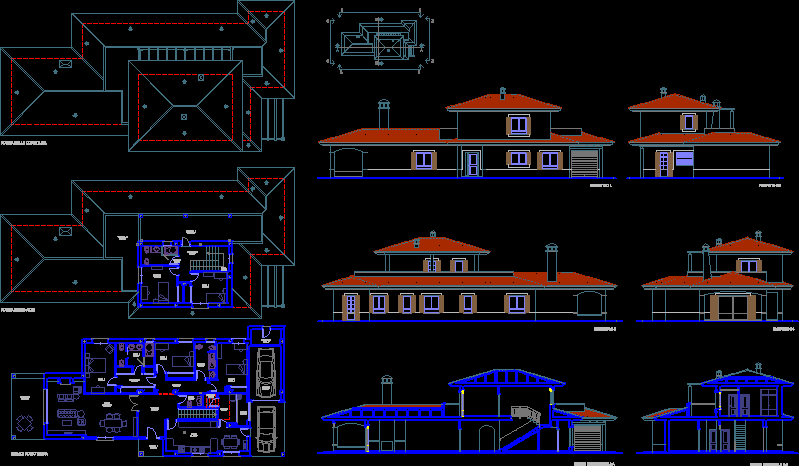 Villa Layout Plans DWG Plan for AutoCAD • Designs CAD