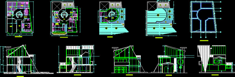 Villa Leo House DWG Section for AutoCAD