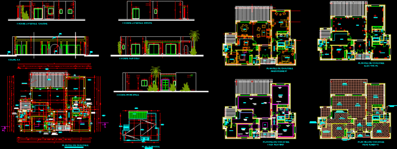 Villa M A DWG Plan for AutoCAD