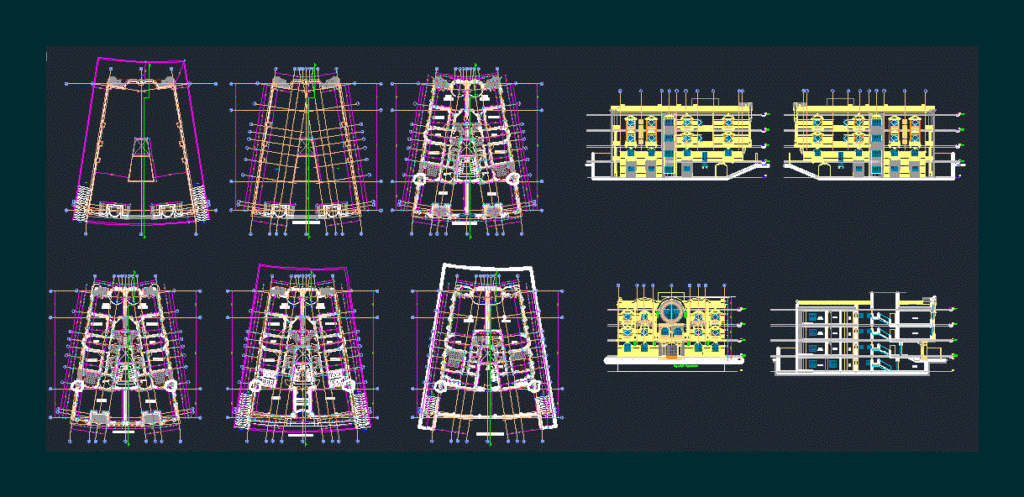 Villa Mubarak DWG Section for AutoCAD