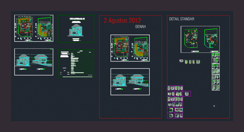 Villa Of Garden DWG Block for AutoCAD