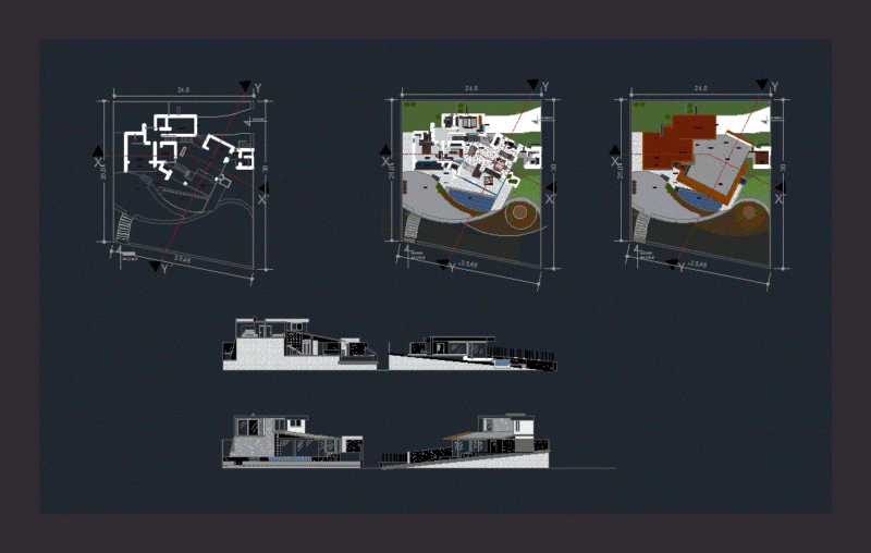 Villa Playa DWG Full Project for AutoCAD