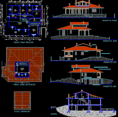 Villa Residential DWG Plan for AutoCAD  Designs CAD