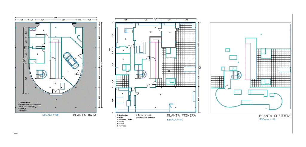 Villa Saboye DWG Block for AutoCAD