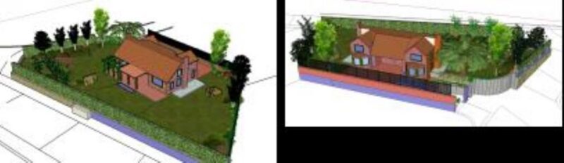Village House 3D SKP Model for SketchUp
