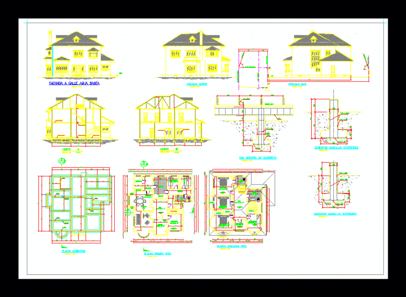 Vina Del Mar House DWG Detail for AutoCAD