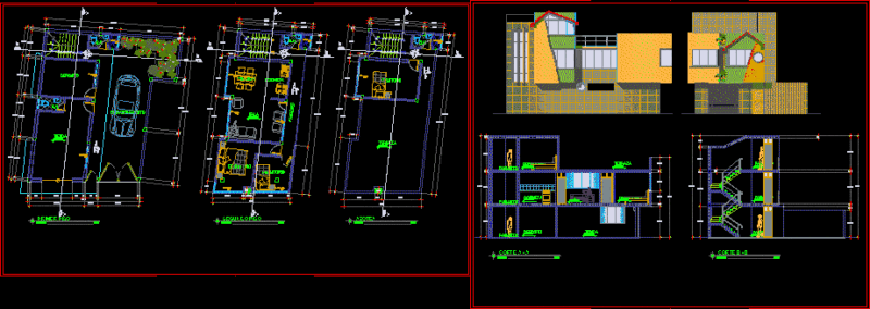 Vivienda Comercio DWG Block for AutoCAD
