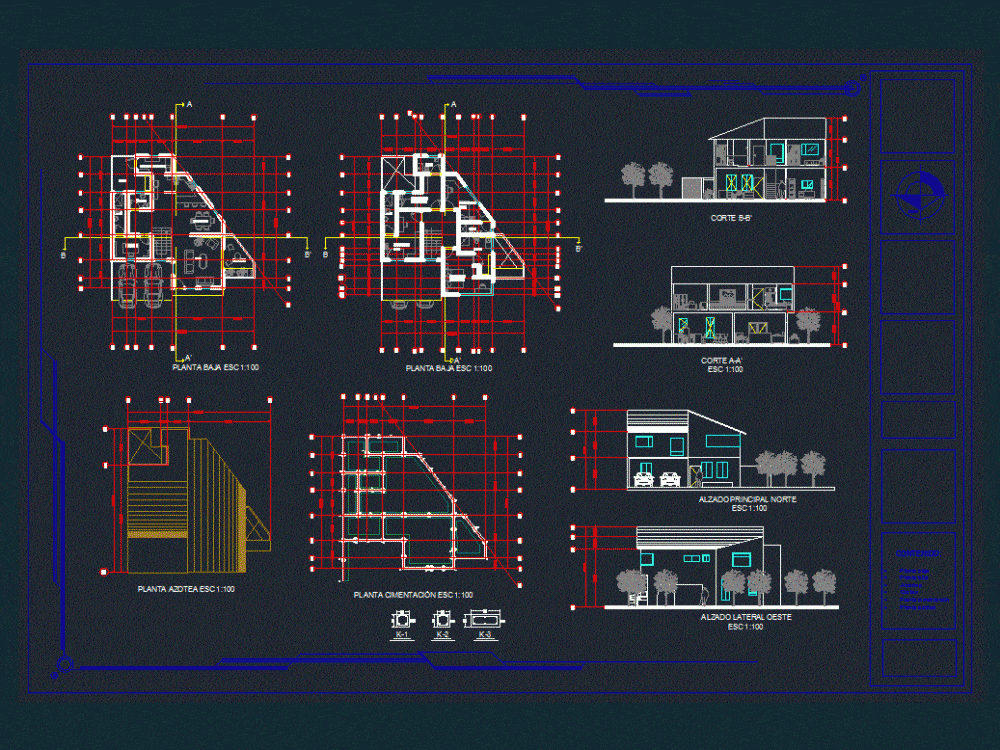 Vivienda Dos Plantas DWG Block for AutoCAD • Designs CAD