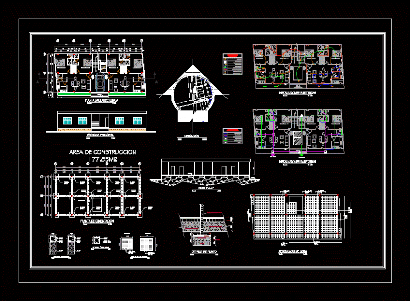 Vivienda DWG Block for AutoCAD