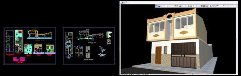 Vivienda Unifamiiar 3D DWG Model for AutoCAD