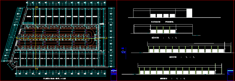 Ware-House DWG Section for AutoCAD