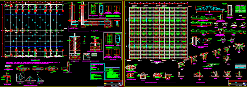 Warehouse Extension DWG Block for AutoCAD