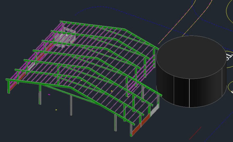 Warehouse Shed DWG Block for AutoCAD