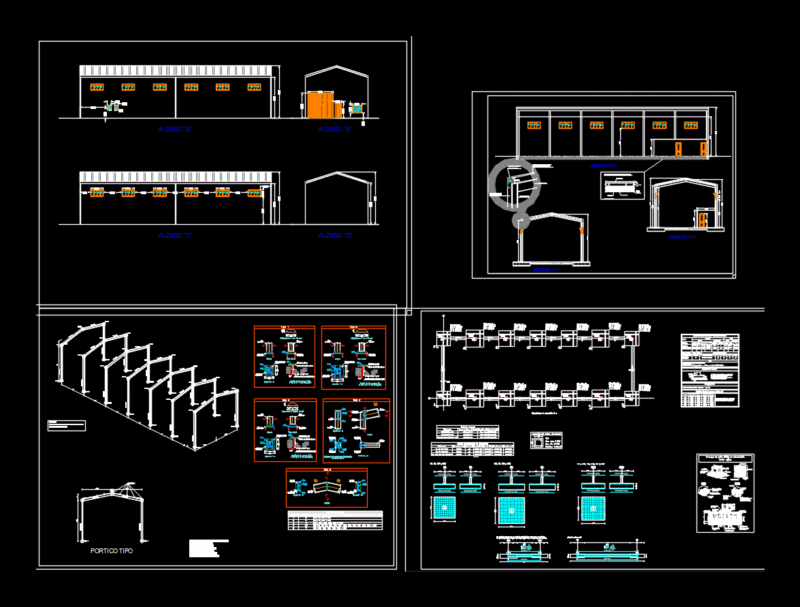 Warehouse Store DWG Section for AutoCAD
