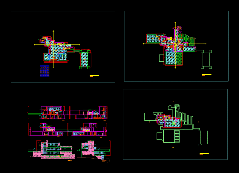 Waterfall House DWG Detail for AutoCAD