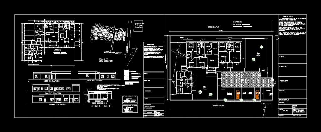 Weekend Retreat DWG Block for AutoCAD