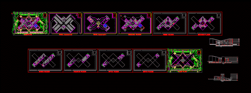 Welfare Center DWG Block for AutoCAD