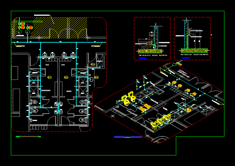 White Water Bottling Plant DWG Block for AutoCAD