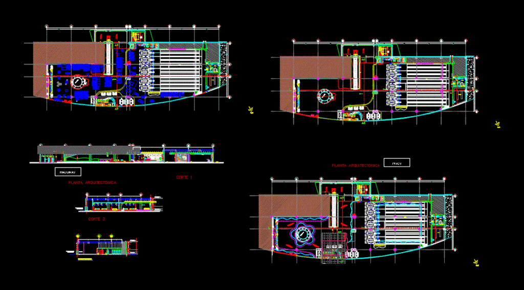 With Local Bowling DWG Block for AutoCAD