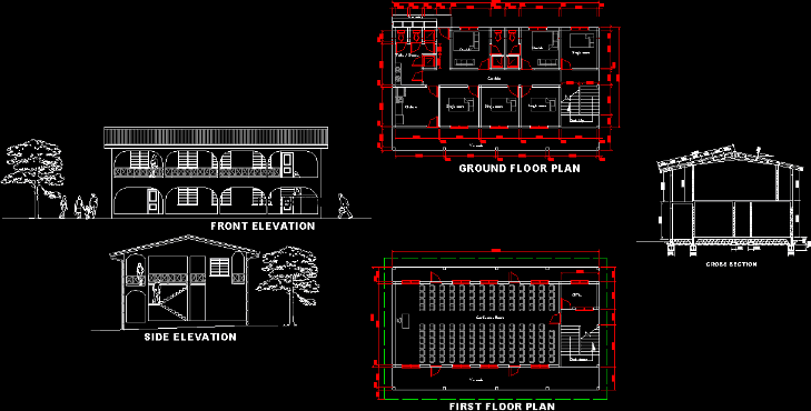 Womens’ Hostel, Shelter And Conference Center, Vanuatu, Oceania DWG Block for AutoCAD