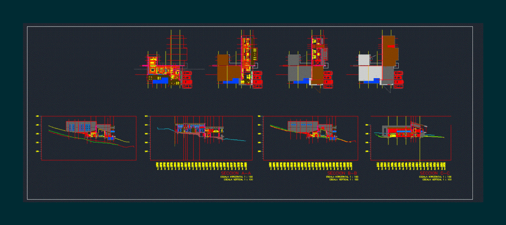 Wood House DWG Section for AutoCAD