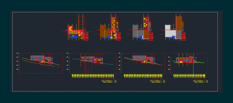 Wood House DWG Section for AutoCAD