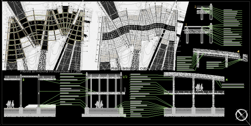 Wood Structure DWG Block for AutoCAD