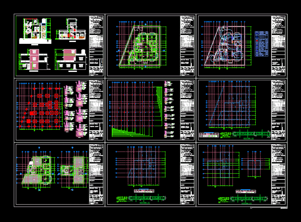 Working Drawing DWG Block for AutoCAD