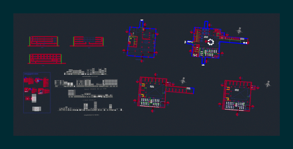 Working Mall DWG Block for AutoCAD