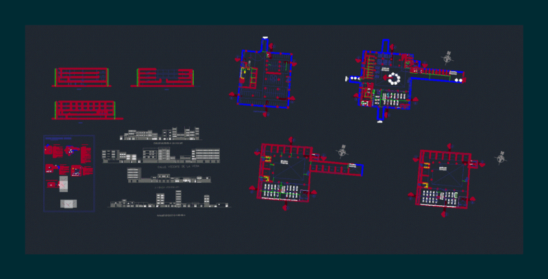 Working Mall DWG Block for AutoCAD
