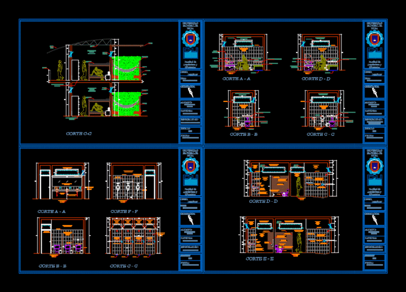 Youth Hostel DWG Block for AutoCAD