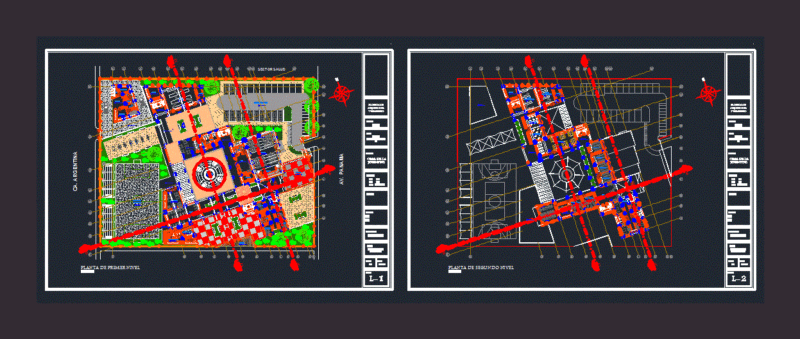 Architectural Floor Plans for a Two-Level Youth Center