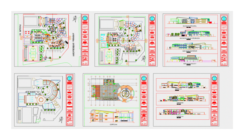 Youth House DWG Block for AutoCAD