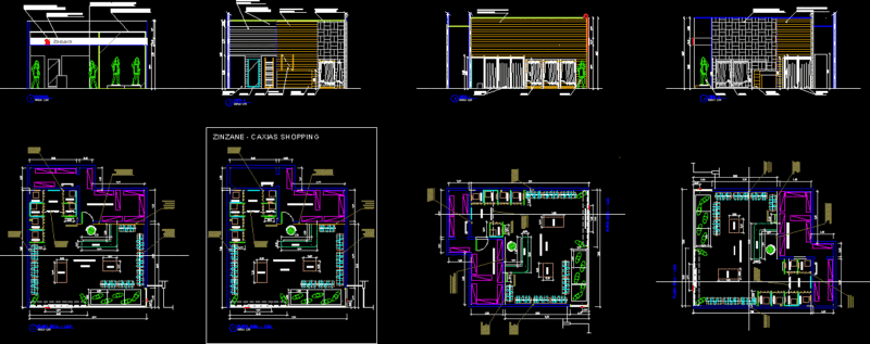 Zinzan Tienda DWG Block for AutoCAD