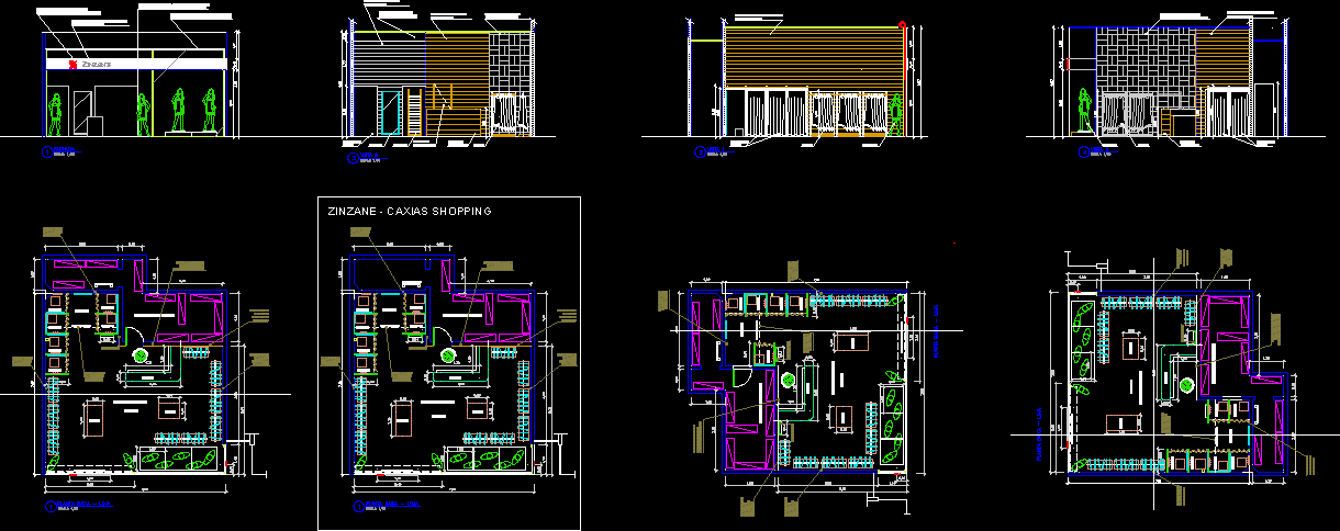 Проект магазина в dwg