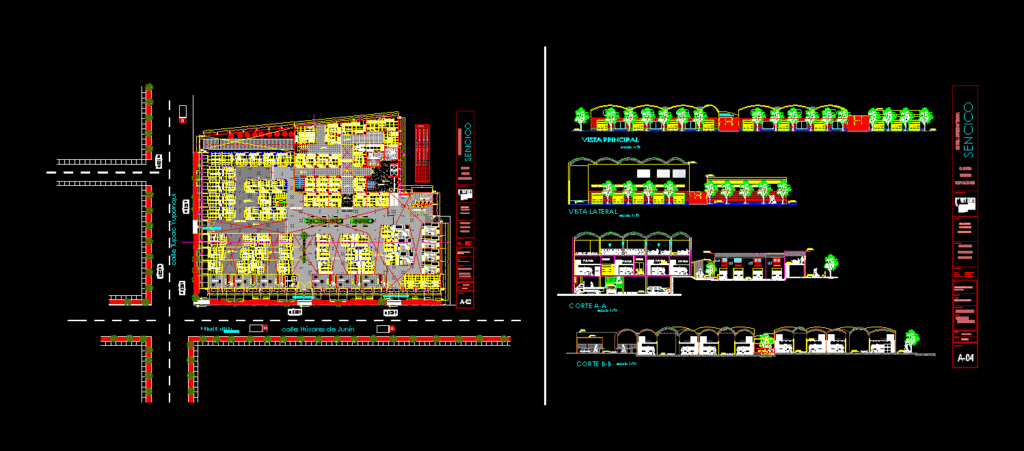 Zonal Market DWG Block for AutoCAD
