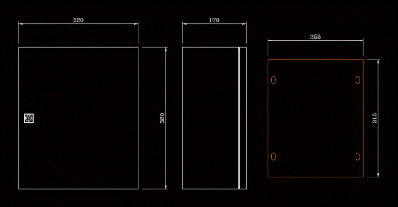010 – Cqc Electrical Panel DWG Block for AutoCAD