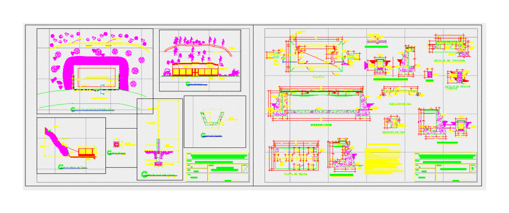 50m3 Tank Plant DWG Block for AutoCAD
