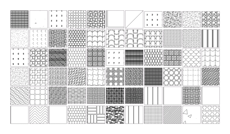 900 Hatch DWG Block for AutoCAD