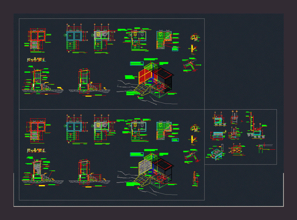 Abonera Latrine Seca DWG Detail for AutoCAD