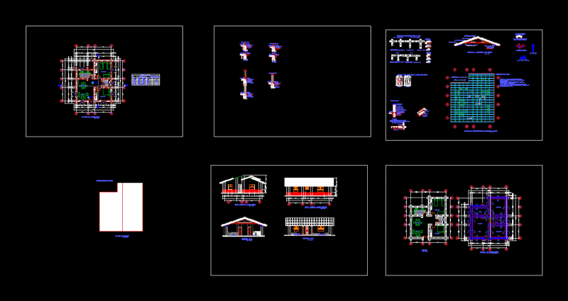 Adobe House – 92m2 2D DWG Detail for AutoCAD