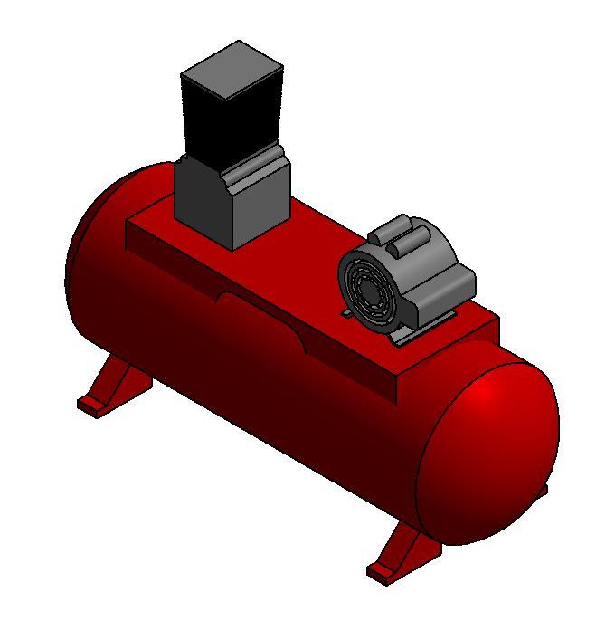 Air Compressor 3D RFA Model